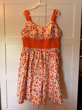 Disney Parks Orange Bird Polka Dot Sundress